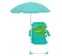 SunaOmni Silla de Playa para niños con sombrilla, Plegable, Desmontable y portátil, con Bonito Estampado de Animales y Dosel para Exteriores en Verano, con diseño de cocodrilo sombrilla.