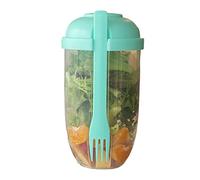SunaOmni Vaso para ensalada fresca, recipiente para aderezo para ensalada, coctelera para ensalada, aderezo para ensalada, aderezo, recipiente para ensalada, recipiente para el almuerzo