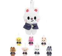 SunAurora Muñeco de peluche Stray Kids 12cm, Stray Kids SKZ ATE SKZoo Llavero y Colgante de Mochila, Regalo de Cumpleaños para Niños y Fans (Jiniret)