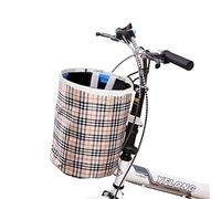Sunbbingsp 1 Cesta Delantera de Bicicleta, Cesta de Bicicleta Plegable, Cesta de Manillar de Bicicleta con Gancho para pequeño Animal de compañía, Tienda de comestibles, Camping al Aire Libre, Picnic