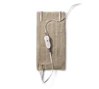 Sunbeam Almohadilla térmica para espalda, cuello, calambres menstruales y alivio del dolor de hombros con almacenamiento compacto y apagado automático, XL grande 12 x 24 pulgadas, beige