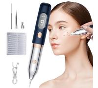 SUNBGRPYE BolíGrafo De Plasma, BolíGrafo para Eliminar Marcas En La Piel, 9 Niveles Ajustables, Cuidado De La Piel con Luz Roja Y Azul, EliminacióN FíSica De Lunares, Verrugas, Pecas, Manchas Oscuras