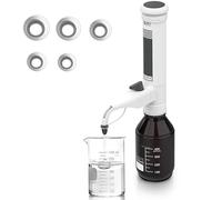 SUNBGRPYE Dispensador De LíQuidos para Botellas De Laboratorio, Tipo Manguito, con Dosificador Ajustable De 0,5 A 60 ml, con VáLvula Doble Y Pantalla De Escala. Equipo De Laboratorio.,2-10ml