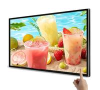 SUNBGRPYE MáQuina De Publicidad TáCtil De Pared, Pantalla De SeñAlizacióN Digital, Control Remoto + Pantalla Dividida Inteligente + Ciclo AutomáTico, Pantalla Promocional LCD Ultra HD 2K,55in