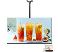 SUNBGRPYE MáQuina Publicitaria Colgante, Pantalla De SeñAlizacióN Digital De 32 A 55″, Compatible con Pantalla Dividida + WiFi + Interruptor De Temporizador, Restaurante/CafeteríA/LecheríA,1PCS-55in