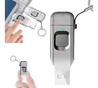 SUNBGRPYE Memoria USB con Huella Digital, 16GB/32GB/64GB/128GB/256GB Memoria USB 3.0, Interfaz Dual USB 3.0 + Tipo-C, Partición Cifrada Personalizable 256GB
