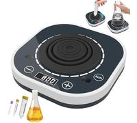 SUNBGRPYE Mezclador De VóRtice De Laboratorio, Oscilador De VóRtice PequeñO, Velocidad Ajustable De 100 A 3000rpm, Control TáCtil + Luz De AtmóSfera De OperacióN, Matraces Y Tubos De Ensayo,400MAX