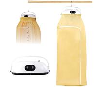 SUNBGRPYE Secador De Viaje Portátil, Plegable con Temporizador (30-180 Min), Secado Rápido 360°, con Bolsa De Secado, Ideal para El Hogar Y Los Viajes White
