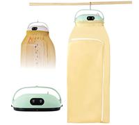 SUNBGRPYE Secador De Viaje Portátil, Plegable con Temporizador (30-180 Min), Secado Rápido 360°, con Bolsa De Secado, Ideal para El Hogar Y Los Viajes Green