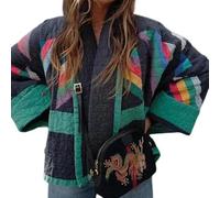 Suncadmious Chaqueta Acolchada Acolchada para Mujer (01,L)