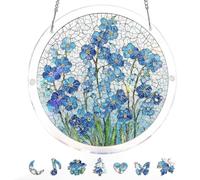 Suncatcher Window Puzzle, 3D Flower Acrylic Decor, Sunlight Refraction Ornament, Window Hanging Art Piece, for Spring Holiday Birthday Party Offices Living Room Dormitory Apartment Bathroom Home