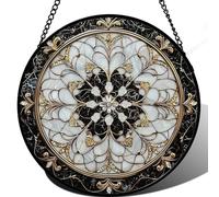 Suncatchers para Ventanas Colgantes, vidrieras Colgantes 5.9x5.9 Suncatchers de Doble Cara para Ventanas, Boho Sun Catchers Ventana Interior