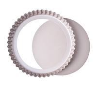 SUNCITY Molde para tartas de 10 pulgadas con parte inferior extraíble para hornear, sartén antiadherente de acero al carbono para hornear pasteles, tartas, quiches, pastel de queso y postres de Navidad (dorado)