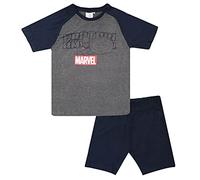 Suncity Pijama Verano Adulto Capitán América Talla M Gris