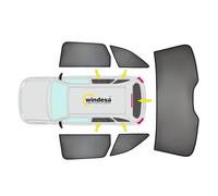 SunClip Privacidad y protección Solar Compatible con Citroën Spacetourer XL 2016, Fiat Ulysse 2022, Opel Zafira Life L2 2019, Peugeot Traveller L2 2016 y Toyota Proace Verso L2 2016