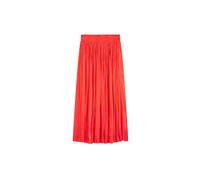 Suncoo - Falda plisada de satén con cintura elástica - Skirts - Mujer - Rojo - S -