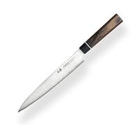 Suncraft VG-10 Black Damascus & Cuchillo de cocina y Damasco cuchillo Sashimi 21 cm & Profesional japonés de acero de 67 capas con mango Pakkawood