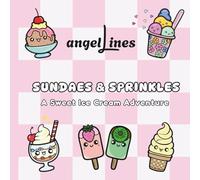 Sundaes & Sprinkles: Bold & Easy Dessert Coloring Book for Adults and Kids - Cute Kawaii Ice Cream, Sweet Treats, Thick Line Designs for Relaxation and Stress - Free Fun