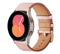 SUNDAREE 20mm Correa Compatible con Samsung Galaxy Watch FE/5/4/Active 2 40MM/S2 Classic,Mujer Cuero Correa Rosa Reloj Pulsera Brazalete para SM-R861/SM-R860/SM-R830/SM-R500/SM-R810/SM-R732