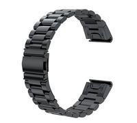 SUNDAREE Compatibile con Correa Garmin Fenix 7X Pro/7X 51MM/6X Pro/5X GPS/Quatix 7X/Tactix7 Pro/Enduro 2/Descent Mk2/Instinct 2X Solar,26MM Quickfit Negro Metal Acero Inoxidable Reloj Pulseras Band