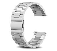 SUNDAREE Compatibile con Correa Garmin Vívoactive 6 5 3/Venu/Sq 2/Vívomove 3 Trend/Forerunner 245 645 Music 165,20MM Plata Hombre Metal Acero Inoxidable Reloj Pulseras Repuesto Band