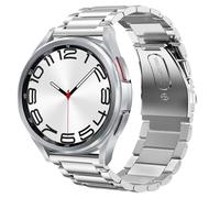 SUNDAREE Compatible con Correa Samsung Galaxy Watch 7 FE 6 5 4 44MM 40MM/6 4 Classic 47MM 43MM 43MM 42MM/Watch 5 Pro 45MM LTE,20MM Plata Hombre Metal Metalico Acero Inoxidable Pulseras Repuesto Band