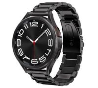 SUNDAREE Compatible con Correa Samsung Galaxy Watch 7 FE 6 5 4 44MM 40MM/6 4 Classic 47MM 43MM 43MM 42MM/Watch 5 Pro 45MM LTE,20MM Negro Hombre Metal Metalico Acero Inoxidable Pulseras Repuesto Band