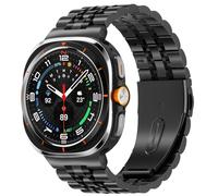 SUNDAREE Correa Compatible con Samsung Galaxy Watch Ultra 2025/2024 47MM,No Gap Brillante Hombre Mujer Metálica Acero Reloj Smartwatch Band Pulseras para Galaxy Watch Ultra LTE SM-L705,Negro