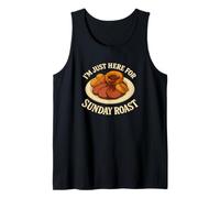 Sunday Asado Cena Carne Salsa Pudín Yorkshire Británico Camiseta sin Mangas