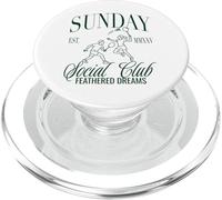 Sunday Club - Gráfico de bádminton con Plumas PopSockets PopGrip para MagSafe