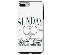Sunday Club - Red de Tenis de Mesa, diseño de Charla pequeña Carcasa para iPhone 7 Plus/8 Plus