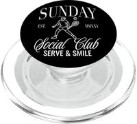 Sunday Club Tennis Crew Serve & Smile Gráfico PopSockets PopGrip para MagSafe