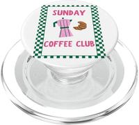 Sunday Coffee Club Café gráfico y Croissant PopSockets PopGrip para MagSafe