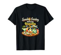 Sunday Funday Exige una Broma del Equipo de la Fiesta de Tequila Camiseta