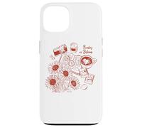 Sunday In Bloom Cozy Girasoles Coffee Vibes Carcasa para iPhone 13