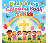 Sunday School Bible Verse Coloring Book for Kids: Easy Verses & Large Print, Ages 4-8