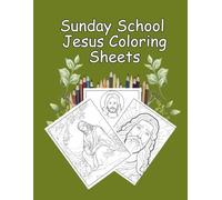 Sunday school Coloring Sheets - Jesus themed: Multiple images on each page for Sunday school children to cut and colour.