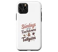 Sundays Are for Touchdowns & Tailgates Cute Women’s Football Carcasa para iPhone 11 Pro