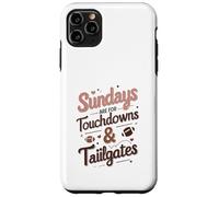 Sundays Are for Touchdowns & Tailgates Cute Women’s Football Carcasa para iPhone 11 Pro Max