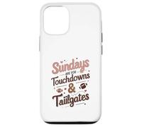 Sundays Are for Touchdowns & Tailgates Cute Women’s Football Carcasa para iPhone 12/12 Pro