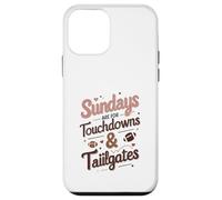 Sundays Are for Touchdowns & Tailgates Cute Women’s Football Carcasa para iPhone 12 mini