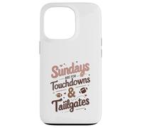 Sundays Are for Touchdowns & Tailgates Cute Women’s Football Carcasa para iPhone 13 Pro