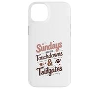 Sundays Are for Touchdowns & Tailgates Cute Women’s Football Carcasa para iPhone 14 Plus
