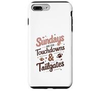 Sundays Are for Touchdowns & Tailgates Cute Women’s Football Carcasa para iPhone 7 Plus/8 Plus