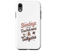 Sundays Are for Touchdowns & Tailgates Cute Women’s Football Carcasa para iPhone XR