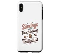 Sundays Are for Touchdowns & Tailgates Cute Women’s Football Carcasa para iPhone XS Max