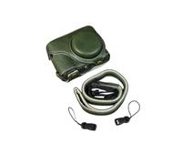 SundayZaZa Funda protectora de piel sintética para cámara Panasonic Lumix ZS99 TZ99, Green, Funda de protección completa