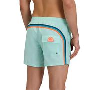 Sundek Hombre M504Bdta100 Pantalón corto con cintura elástica de 35,6 cm color Coral Turbo 01, M