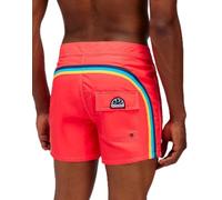 SUNDEK Pantalón de baño para hombre con cintura fija, 35,6 cm de largo y 7,6 cm de entrepierna, 32
