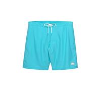 SUNDEK Traje de baño para hombre, azul, pantalones cortos con cordón, rayas multicolor en la espalda, Azul / Turquesa, L